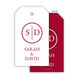 Initial Monogram Hanging Gift Tags with Organza Bags Image 6 of 10